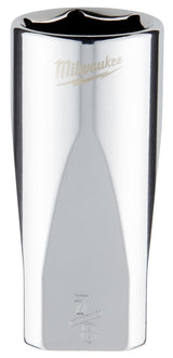 Milwaukee 45-34-9075 Socket, 7/8 in Socket, Deep Socket, 3.543 in OAL, 3/8 in Drive, 6-Point, Chrome Vanadium Steel