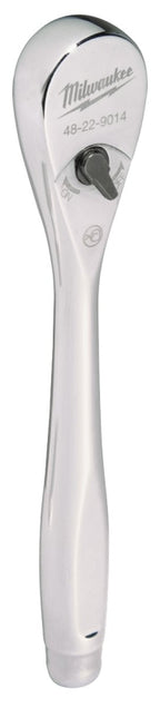 Milwaukee 48-22-9014 Drive Ratchet, 1/4 in Drive, 6 in OAL, Chrome-Plated