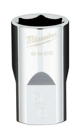 Milwaukee 45-34-9102 Socket, 5/8 in Socket, Standard Socket, 0.86 in OAL, 1/2 in Drive, 6-Point, Chrome Vanadium Steel