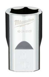 Milwaukee 45-34-9103 Socket, 11/16 in Socket, 1/2 in Drive, 6-Point, Chrome Vanadium Steel, Chrome