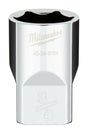 Milwaukee 45-34-9104 Socket, 3/4 in Socket, 1/2 in Drive, 6-Point, Chrome Vanadium Steel, Chrome-Plated