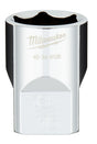 Milwaukee 45-34-9105 Socket, 13/16 in Socket, 1/2 in Drive, 6-Point, Chrome Vanadium Steel, Chrome-Plated