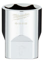 Milwaukee 45-34-9108 Socket, 1 in Socket, 1/2 in Drive, 6-Point, Chrome Vanadium Steel, Chrome-Plated