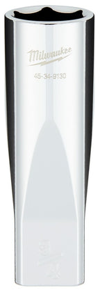 Milwaukee 45-34-9130 Deep Socket, 3/4 in Socket, 1/2 in Drive, 6-Point, Chrome Vanadium Steel, Chrome-Plated