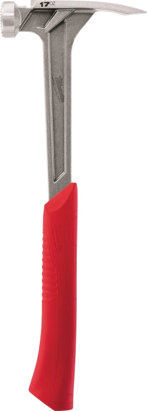 Milwaukee 48-22-9016 Hammer, 17 oz Head, Straight Claw Head, 16-1/8 in OAL