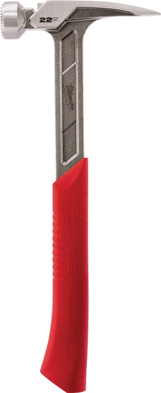 Milwaukee 48-22-9022 Hammer, 22 oz Head, Framing, Milled Face, Steel Head, 15 in OAL