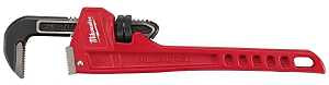 Milwaukee 48-22-7114 Pipe Wrench, 2 in Jaw, 14 in L, Serrated Jaw, Steel, Ergonomic Handle