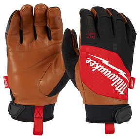 Milwaukee 48-73-0023 Lightweight, Performance Gloves, Men's, XL, 9.33 in L, Hook and Loop Cuff, Brown
