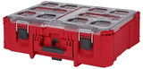 Milwaukee PACKOUT 48-22-8432 Deep Organizer, 50 lb, Polymer, Black/Red