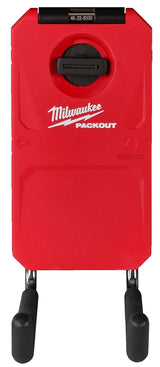 Milwaukee PACKOUT 48-22-8330 Straight Hook, 25 lb Load, 9 in L, 3-1/2 in W, 8 in H, Metal/Polymer, Black/Red