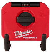 Milwaukee PACKOUT 48-22-8334 Straight Hook, 15 lb Load, 4 in L, 3-1/2 in W, 4 in H, Metal/Polymer, Black/Red