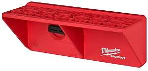 Milwaukee PACKOUT 48-22-8341 Screwdriver Rack, 20 lb, 34 -Tool Holder, 9-1/4 in W, 3-1/2 in H, 4 in L, Polymer