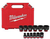 Milwaukee 49-66-7005 SHOCKWAVE Impact Duty Series Standard Socket Set, Steel, Black, Includes: (1) Storage Case