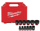Milwaukee 49-66-7005 SHOCKWAVE Impact Duty Series Standard Socket Set, Steel, Black, Includes: (1) Storage Case