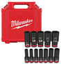 Milwaukee SHOCKWAVE Impact Duty 49-66-7011 Deep Socket Set, Steel, Black
