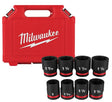 Milwaukee SHOCKWAVE Impact Duty 49-66-7017 Standard Socket Set, Steel, Black