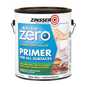 Zinsser Bulls Eye Zero White Smooth Water-Based Acrylic Primer and Sealer 1 gal, Pack of 2