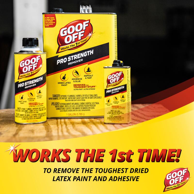 Goof Off Pro Strength Liquid Remover 1 gal, Pack of 4