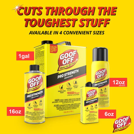 Goof Off Pro Strength Liquid Remover 1 gal, Pack of 4