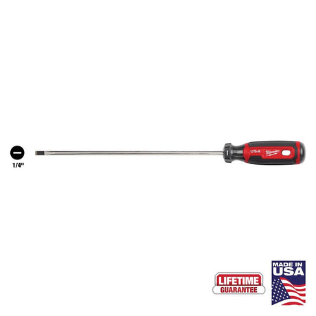 Milwaukee MT214 Screwdriver, 1/4 in Drive, Cabinet Drive, 14.3 in OAL, 10 in L Shank, Acetate Handle