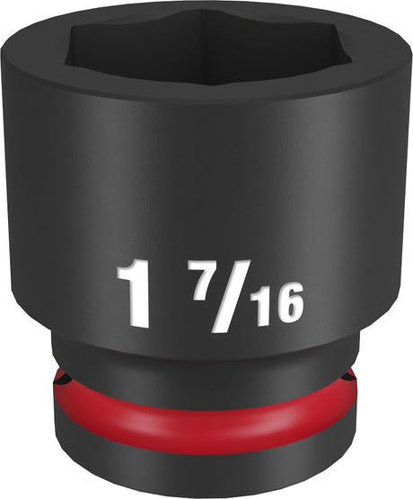 Milwaukee SHOCKWAVE Impact Duty Series 49-66-6314 Shallow Impact Socket, 1-7/16 in Socket, 3/4 in Drive, Square Drive