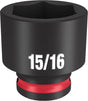 Milwaukee SHOCKWAVE Impact Duty Series 49-66-6113 Shallow Impact Socket, 15/16 in Socket, 3/8 in Drive, Square Drive