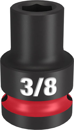 Milwaukee SHOCKWAVE Impact Duty Series 49-66-6200 Shallow Impact Socket, 3/8 in Socket, 1/2 in Drive, Square Drive