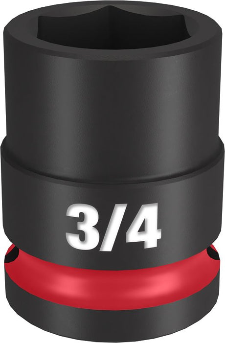 Milwaukee SHOCKWAVE Impact Duty Series 49-66-6206 Shallow Impact Socket, 3/4 in Socket, 1/2 in Drive, Square Drive