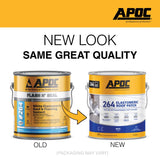 APOC Gloss White Elastomeric Roof Sealant 1 gal, Pack of 4