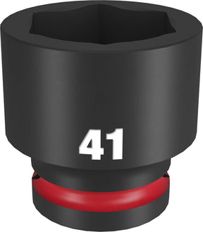 Milwaukee SHOCKWAVE Impact Duty 49-66-6379 Impact Socket, 41 mm Socket, Standard D Socket, 90 mm OAL, 3/4 in Drive, 1/PK
