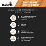 Olympic Maximum Solid Tintable Semi-Gloss White Base 2 Acrylic Latex Stain and Sealant 1 gal, Pack of 4