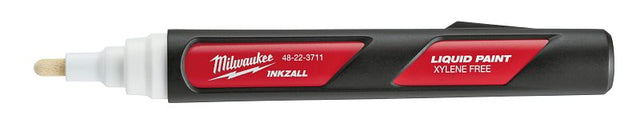 Milwaukee INKZALL Series 48-22-3712 Liquid Paint Marker, Red/White, 6.09 in L, Plastic Barrel