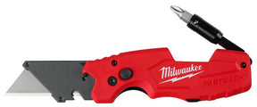 Milwaukee FASTBACK 48-22-1505 6-in-1 Folding Utility Knife, 2.4 in L Blade, Bi-Metal Blade, 1-Blade, Ergonomic Handle