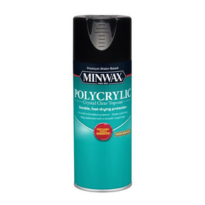Minwax Polycrylic Semi-Gloss Crystal Clear Water-Based Polyurethane 11.5 oz