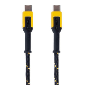 DEWALT 131 0021 DW2 Charging Cable, Type C, Kevlar Fiber Sheath, 10 ft L