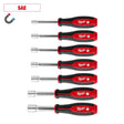 Milwaukee HollowCore Series 48-22-2547 Nut Driver Set, 7 -Piece, Polypropylene/Steel, Red