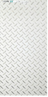 National Hardware 4220BC Series N316-349 Tread Plate, 12 in W, 24 in L, Diamond Tread, Aluminum, Polished, Pack of 2