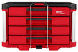 Milwaukee PACKOUT 48-22-8444 Toolbox, 50 lb, Polypropylene, 16.3 in L x 22.2 in W x 14.3 in H Outside, 4-Drawer