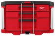 Milwaukee PACKOUT 48-22-8447 Toolbox, 50 lb, Polypropylene, 16.3 in L x 22.2 in W x 14.3 in H Outside, 3-Drawer