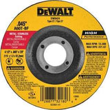 DEWALT DW8424 Cutting Wheel, 4-1/2 in Dia, 0.045 in Thick, 7/8 in Arbor, 60 Grit, Medium, Aluminum Oxide Abrasive