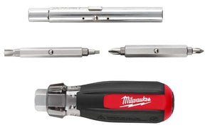 Milwaukee 48-22-2917 13-in-1 Magnetic Screwdriver, 3/16, 1/4 in Drive, Multi-Bit Drive, 8 in OAL