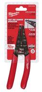 Milwaukee 48-22-6109 Wire Stripper, 7.12 in OAL, 12 to 20 AWG Cutting Capacity, 2 in Jaw Opening, Red/Silver Handle