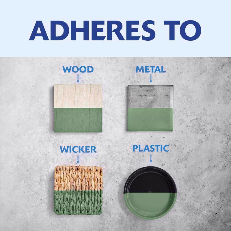 Rust-Oleum Painter's Touch 2X Ultra Cover Satin Moss Green Paint+Primer Spray Paint 12 oz