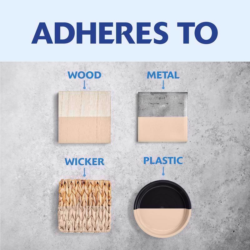 Rust-Oleum Painter's Touch 2X Ultra Cover Satin Ivory Silk Paint+Primer Spray Paint 12 oz, Pack of 6