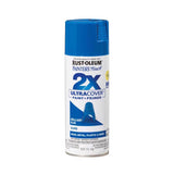Rust-Oleum Painter's Touch 2X Ultra Cover Gloss Brilliant Blue Paint+Primer Spray Paint 12 oz, Pack of 6