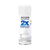 Rust-Oleum Painter's Touch 2X Ultra Cover Flat White Paint+Primer Spray Paint 12 oz, Pack of 6