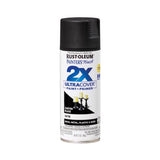 Rust-Oleum Painter's Touch 2X Ultra Cover Satin Canyon Black Paint+Primer Spray Paint 12 oz, Pack of 6
