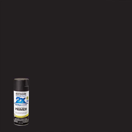 Rust-Oleum Painter's Touch 2X Ultra Cover Flat Black Primer Spray 12 oz, Pack of 6