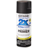 Rust-Oleum Painter's Touch 2X Ultra Cover Flat Black Primer Spray 12 oz, Pack of 6