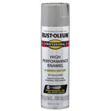 Rust-Oleum Professional Gloss Light Machine Gray Spray Paint 15 oz, Pack of 6